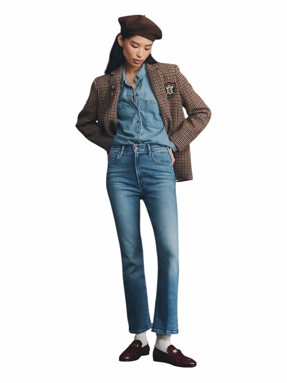 • MOTHER • The Hustler Mid-Rise
Ankle Jeans